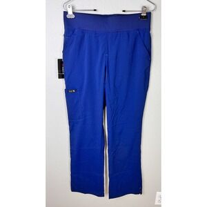 Koi Basics Women's Laurie Yoga-Style Scrub Pants Navy Blue Sz Small Regular NWT